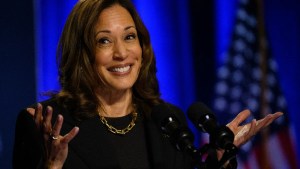 US Vice President and Democratic nominee for President Kamala Harris speaks at an event hosted by The Economic Club of Pittsburgh at Carnegie Mellon University on September 25, 2024 in Pittsburgh, Pennsylvania