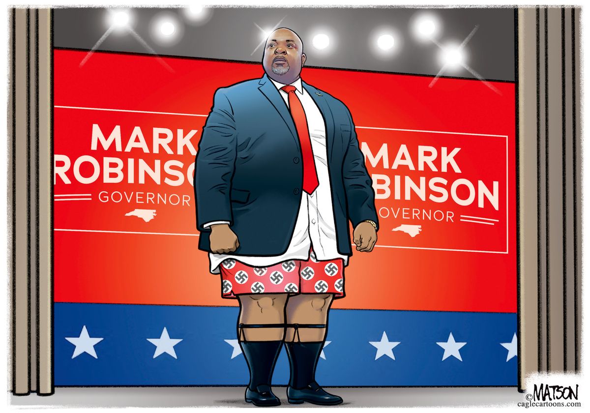 5 scandalously funny cartoons about Mark Robinson