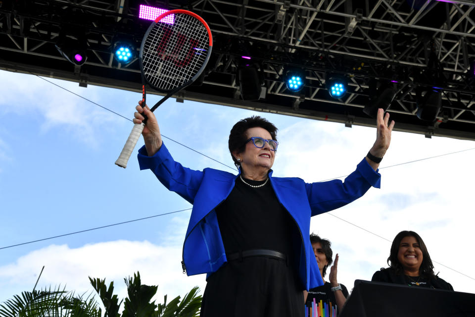 NEW YORK, NEW YORK - SEPTEMBER 19: Billie Jean King attends the 2024 New York #LWTSUMMIT on September 19, 2024 in New York City. (Photo by Bonnie Biess/Getty Images for Lesbians Who Tech & Allies)