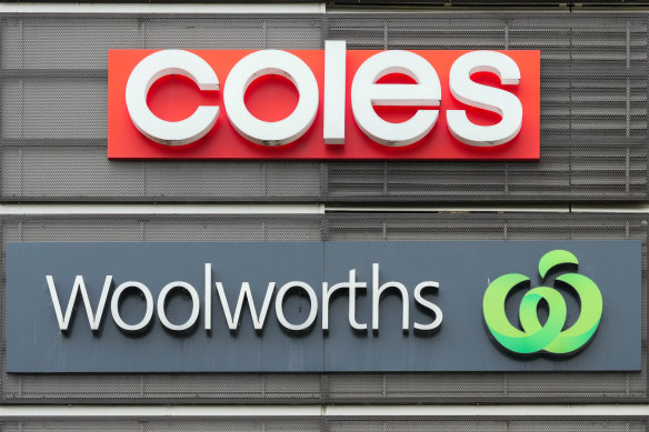 Coles and Woolworths have interest in more 150 potential supermarket sites. They face government action to enable competitors to develop their own sites.