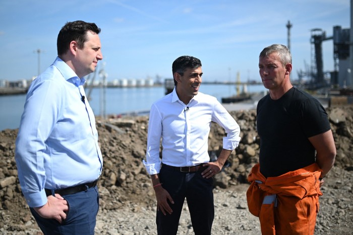 Lord Mayor Ben Houchen, Rishi Sunak and Martin Corney