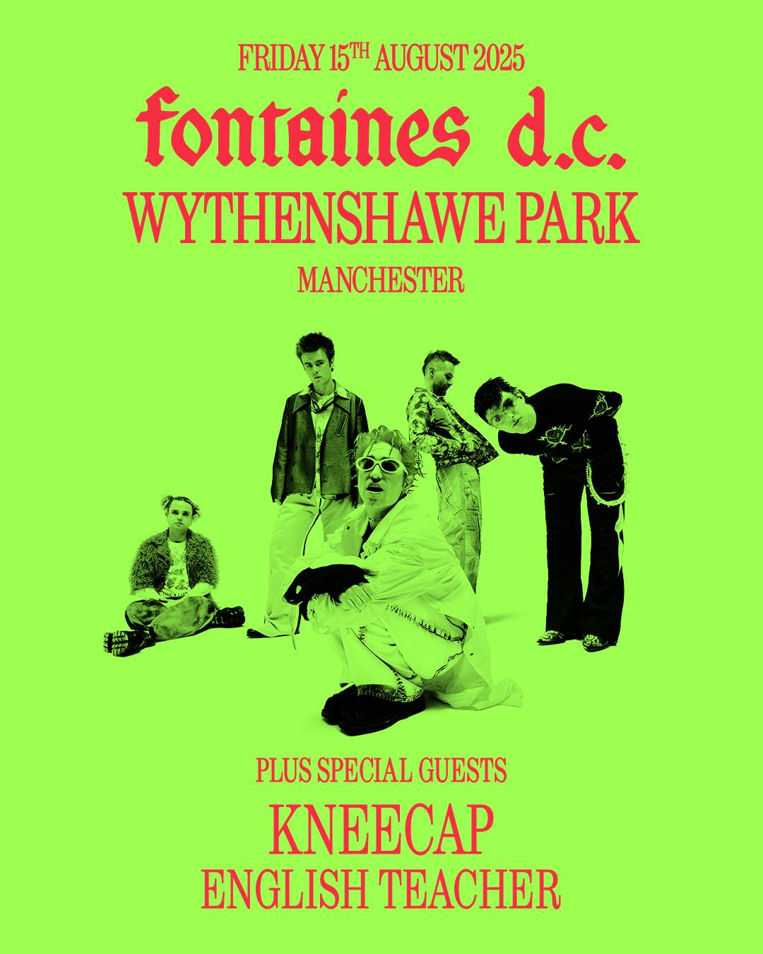 Fontaines D.C. announce massive 2025 Manchester show at Wythenshawe Park