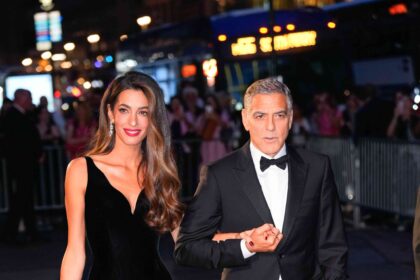 George Clooney Couldn't Stop Fawning Over Wife Amal During a Red Carpet Date Night