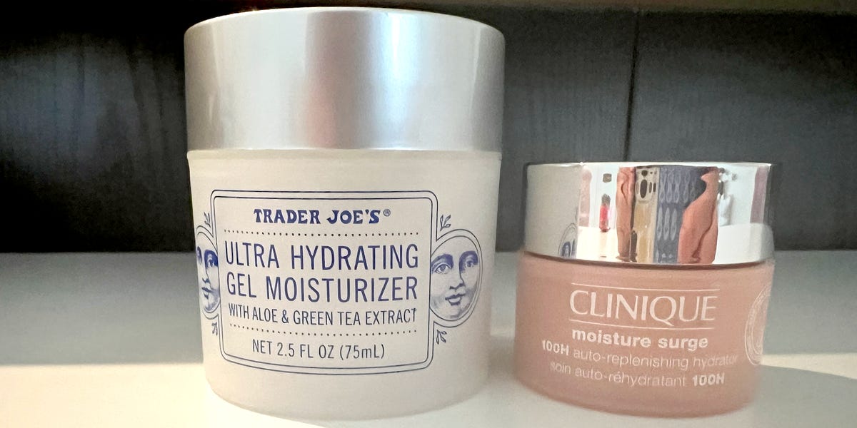 I put Trader Joe's $9 gel-moisturizer dupe to the test. I'm never spending $60 on Clinique again.