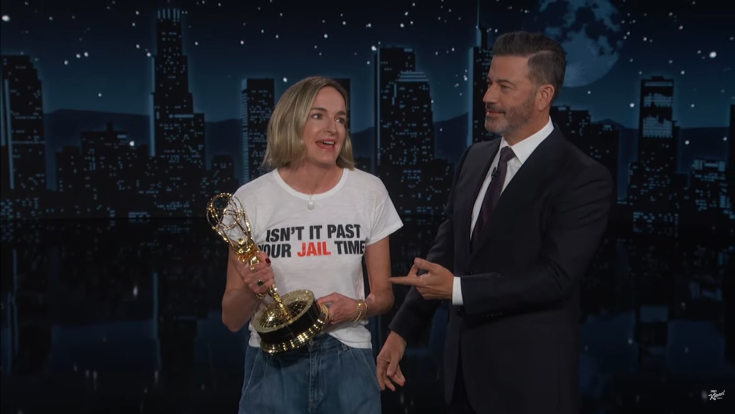 Kimmel Brings Out His Wife to Fire Back at Trump’s Rally Insults