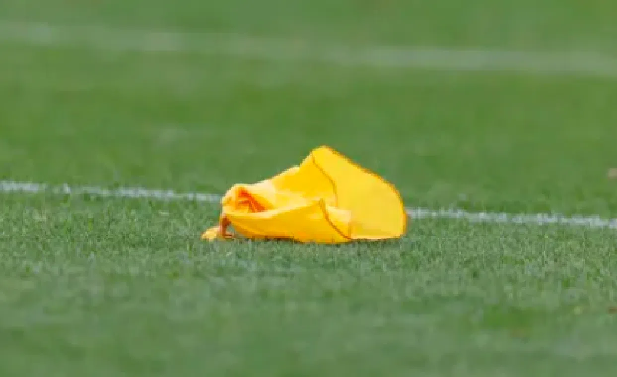 Officials used replay assistance to pick up flag for ineligible man downfield, not holding –