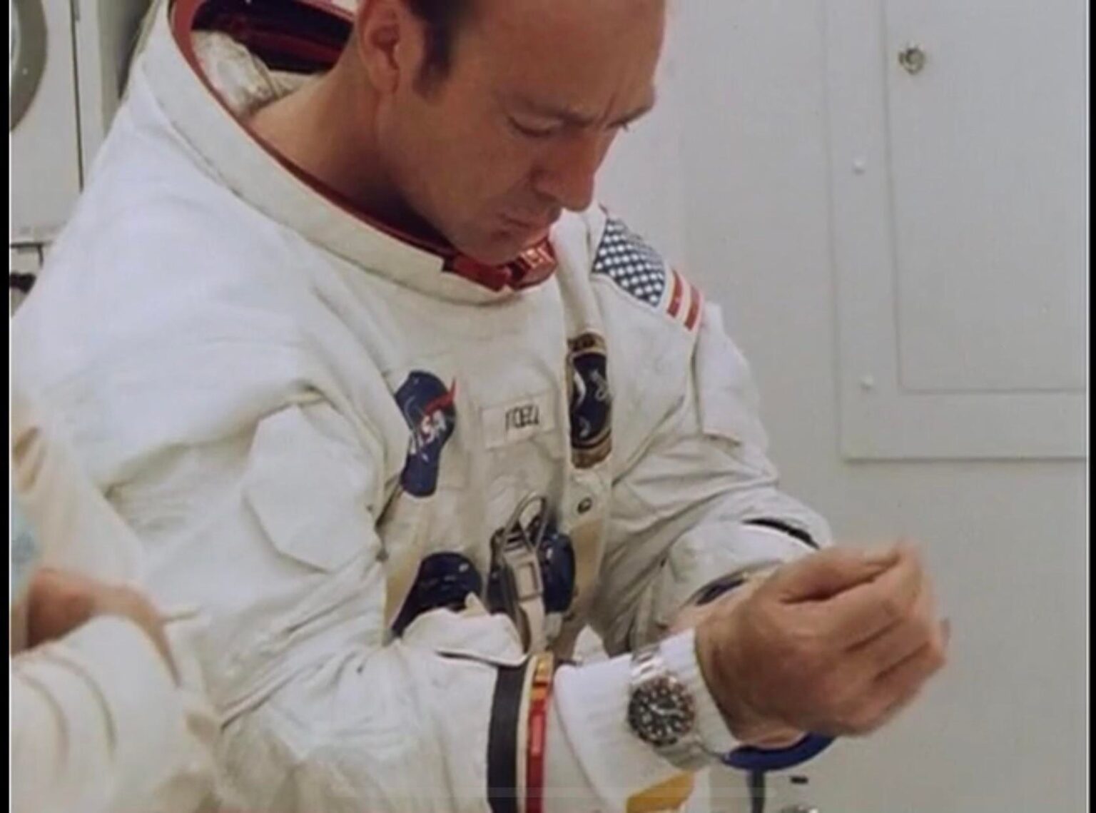 Image may contain Edgar Mitchell Adult Person and Astronaut