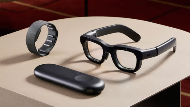 Image of Meta's Orion smart glasses prototype