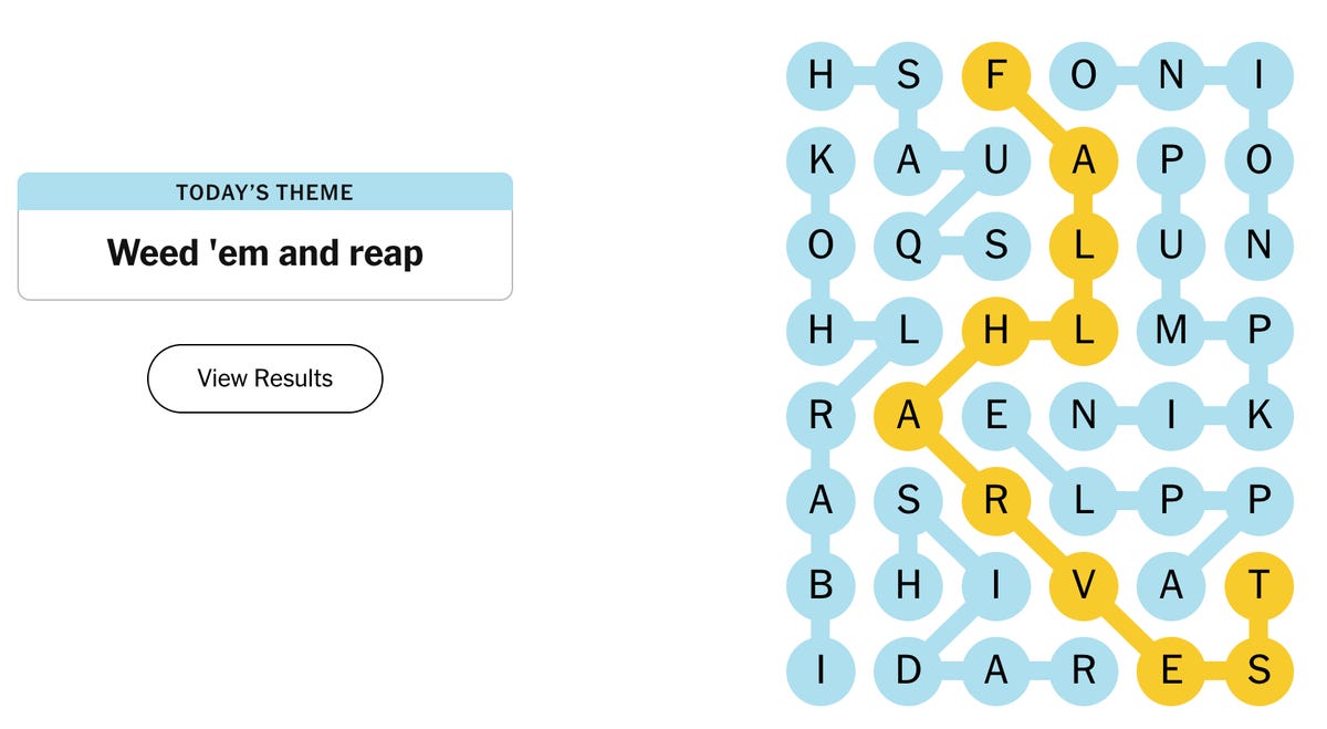 completed NYT Strands puzzle for Sept. 29, 2024, #210