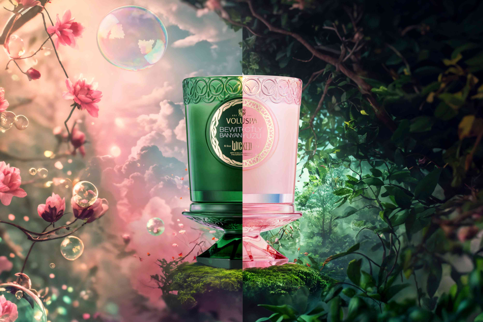 Voluspa's New 'Wicked' Candle Collection Captures the Magic of Elphie and Glinda