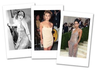 Images of Clara Bow, Sara Jessica Parker, and Zoe Kravitz