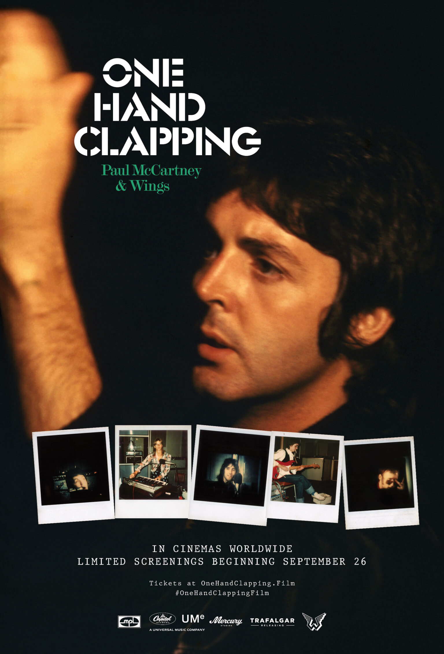 AUL McCARTNEY AND WINGS - 'ONE HAND CLAPPING' documentary poster