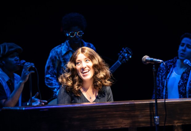 Kaitlyn Davis and cast in "Beautiful: The Carole King Musical" at Marriott Theatre in Lincolnshire. (Liz Lauren)