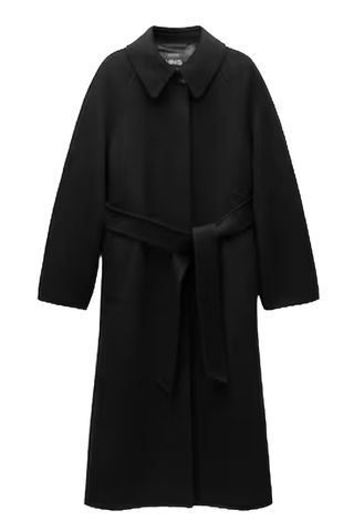 Woolen Coat With Belt - Women | Mango Usa