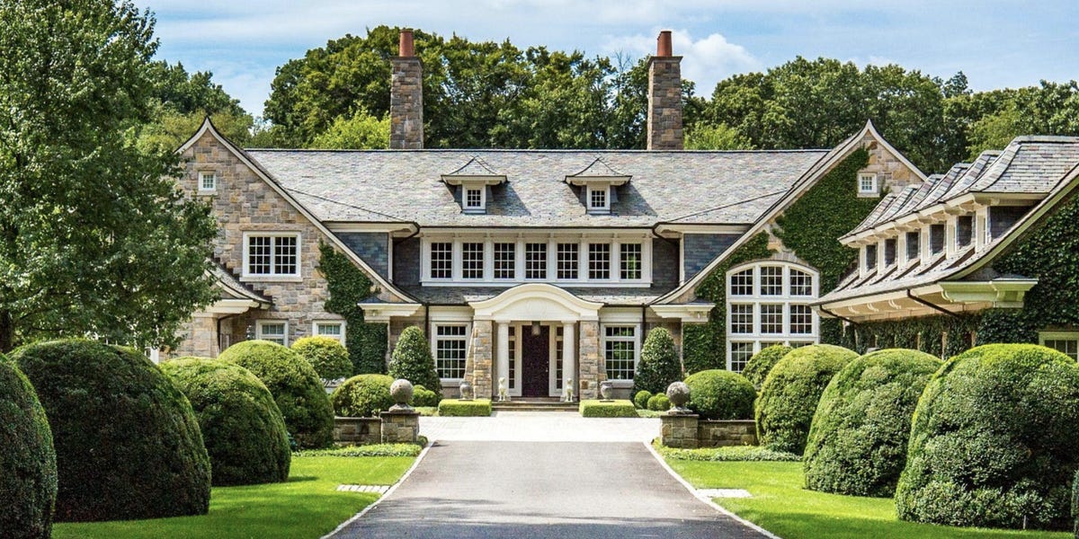 A 23,000-square-foot mansion on Long Island's Gold Coast is on sale for $33.5 million. Look inside the home nicknamed 'Shangri-La.'