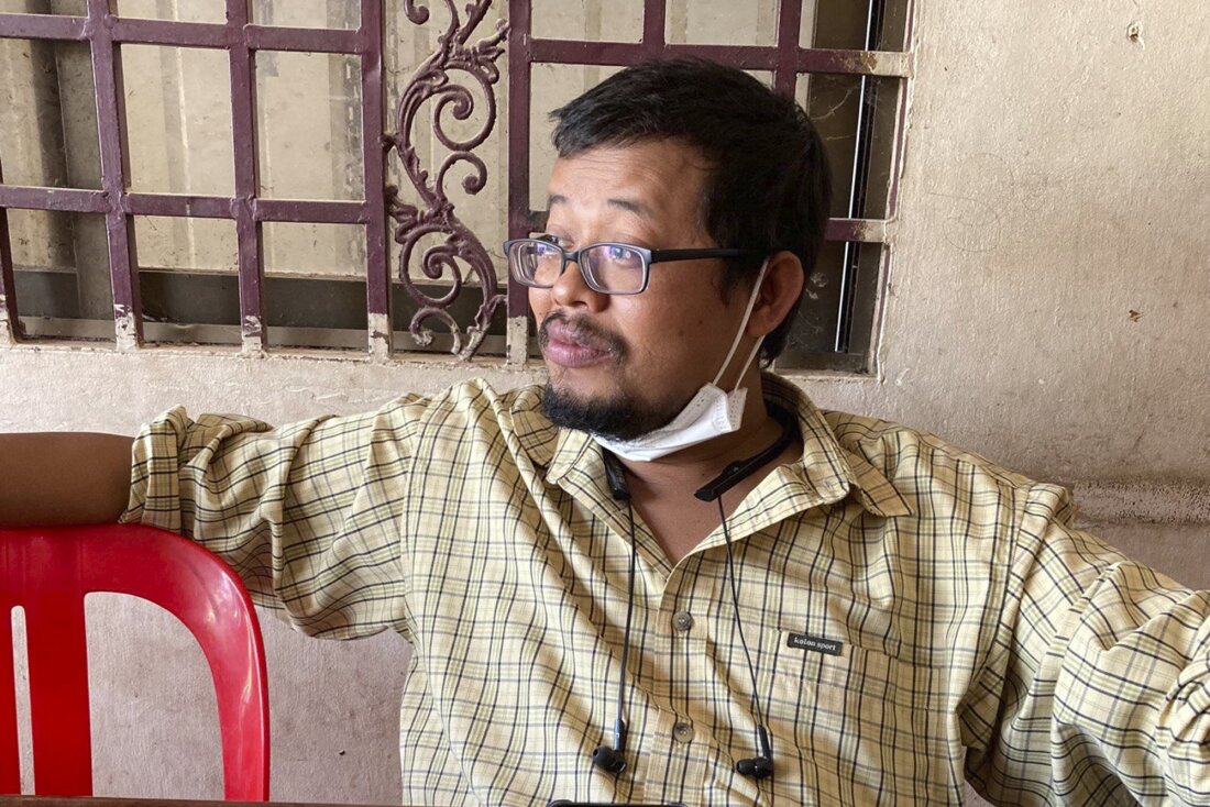 Cambodian freelance journalist Mech Dara in Siem Reap, Cambodia on Feb. 21, 2021. Mech Dara was arrested on Monday, Sept. 30, 2024 while driving with his family to the Cambodian capital Phnom Penh.