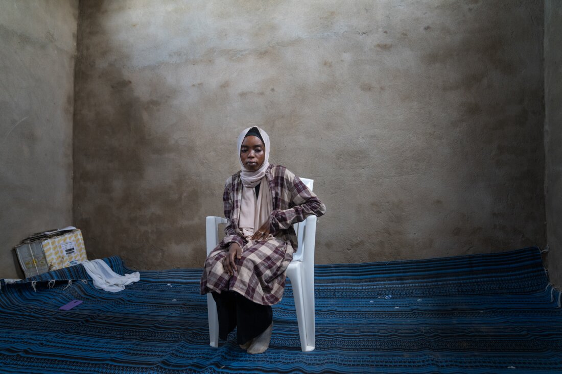 Abrar Saleh Ali, 17, arrived to Milé refugee camp in Eastern Chad two weeks ago after the civil war in Sudan destroyed her home and she was separated from her family. It took months for her to walk across the country and reach the camp, along the way she was robbed of all her belongings and found out that her sister had been killed.