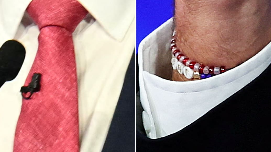 JD Vance's Pinkish Tie and Tim Walz's friendship bracelet