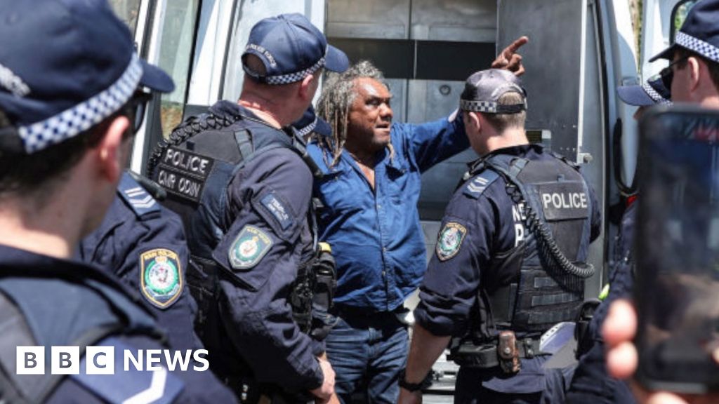 Aboriginal protester arrested during King Charles's Sydney tour