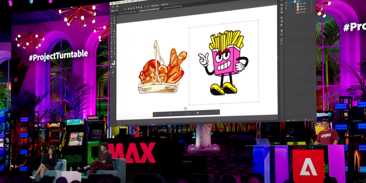 Adobe shows off 3D rotation tool for flat drawings