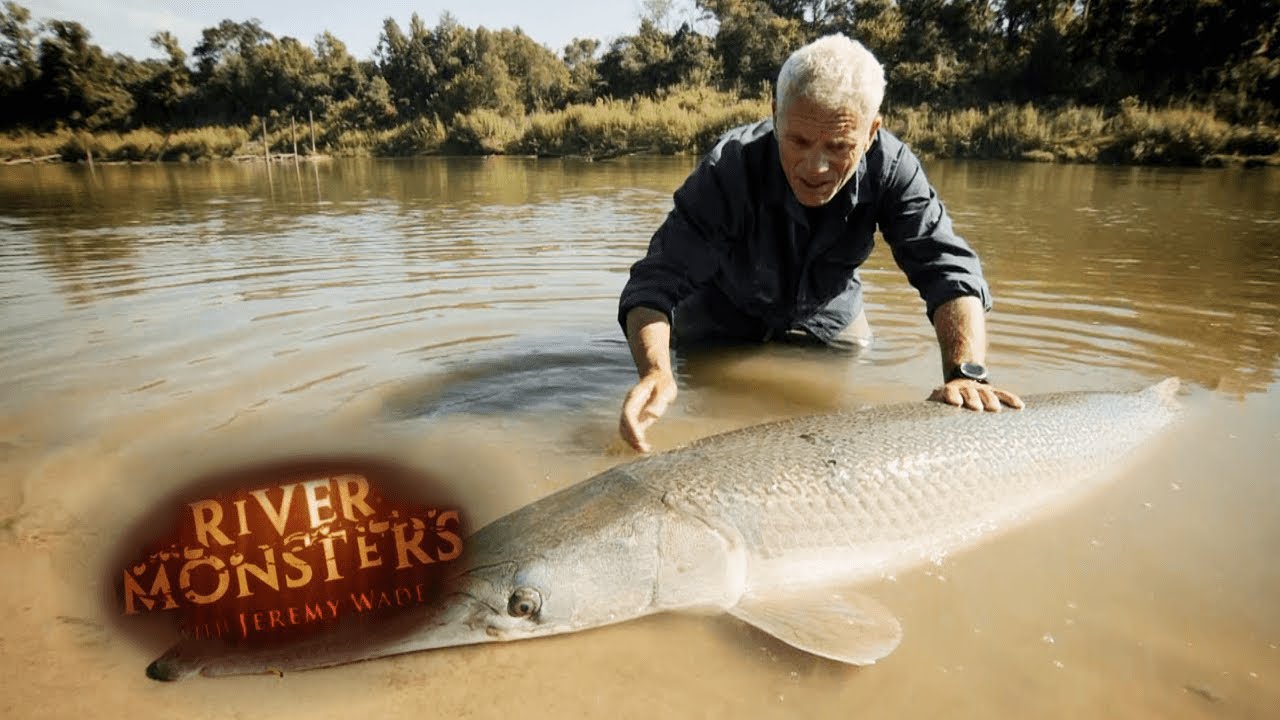 Reeling in A HUGE Alligator Gar | ALLIGATOR GAR | River Monsters - YouTube