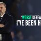 Ange Postecoglou rips into complacent Tottenham players after 'worst result' of his tenure