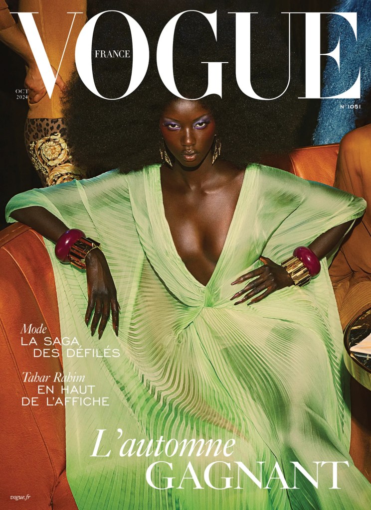 Vogue France October 2024 : Anok Yai by Mikael Jansson