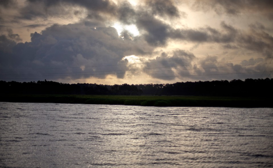 Part of a ferry collapsed on Sapelo Island, Georgia