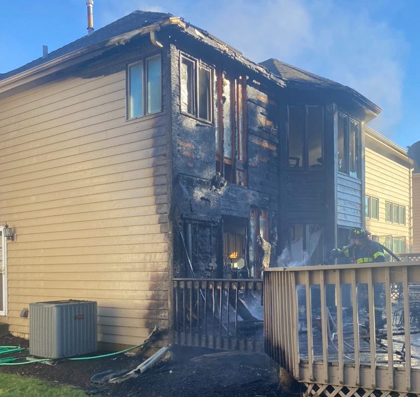 Aurora fire leaves two-story home uninhabitable