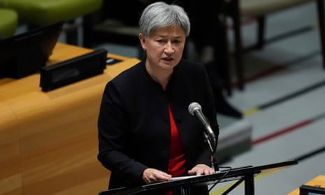 The foreign affairs minister, Penny Wong.