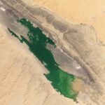 Before and after satellite images show lakes appearing across Sahara after deluge of rain soaks desert