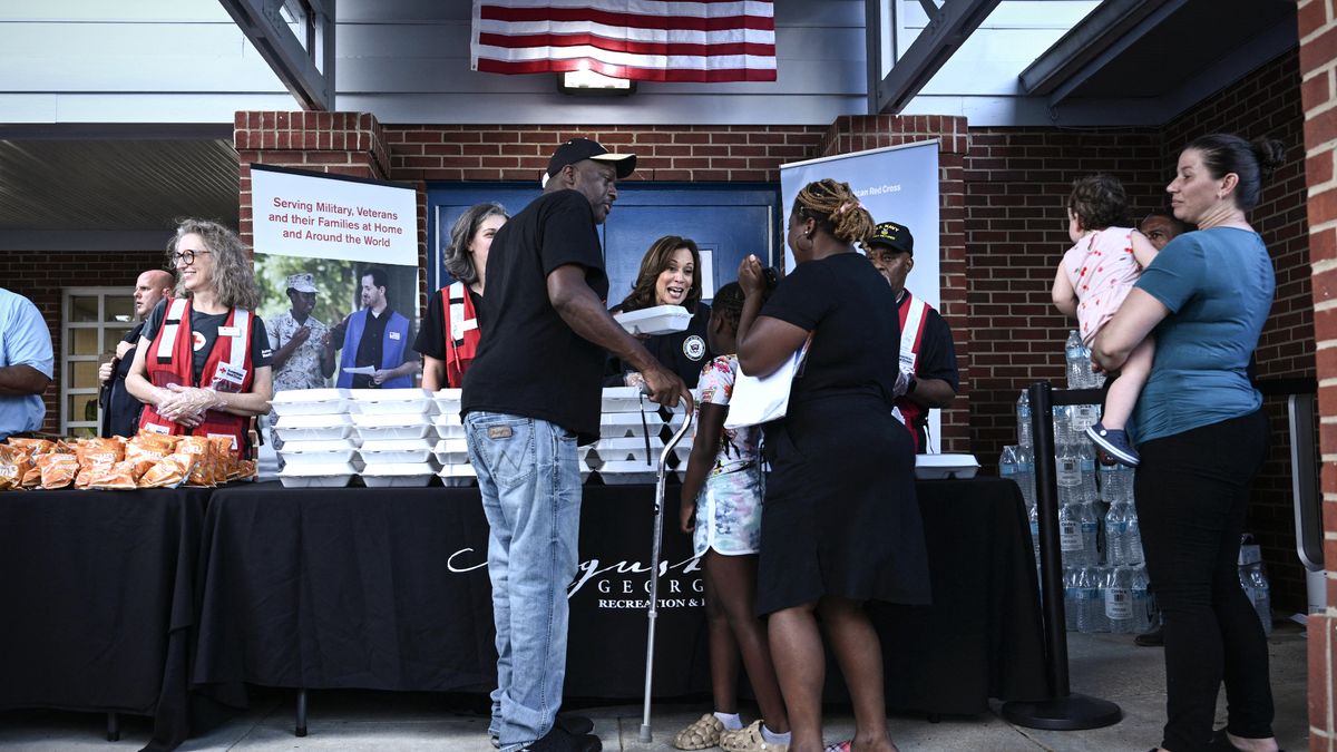 Biden, Harris visit storm-hit North Carolina, Georgia