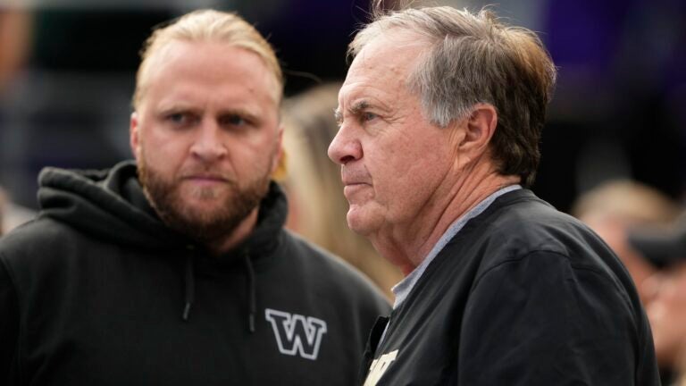 Bill Belichick visits Washington to cheer on son Steve’s Huskies vs. Michigan