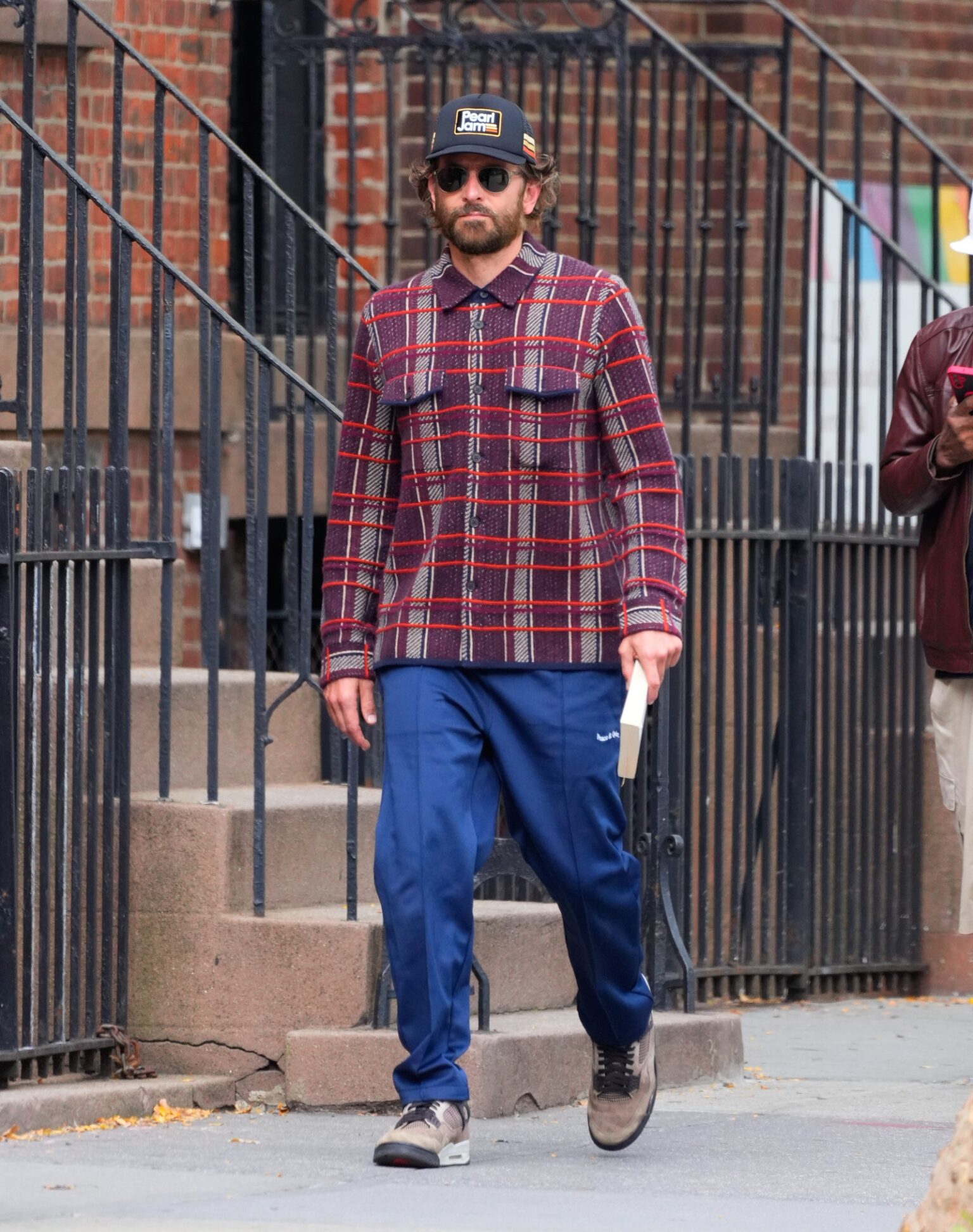 NEW YORK NEW YORK  SEPTEMBER 18 Bradley Cooper is seen out and about on September 18 2024 in New York City.