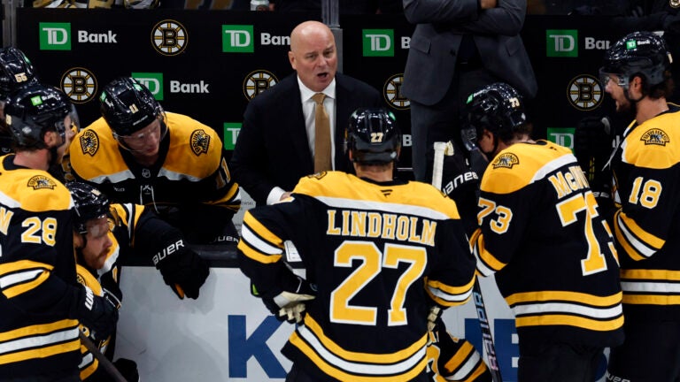 The Bruins lose to the Panthers, 4-3, at TD Garden.