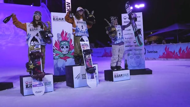 Canada's Laurie Blouin captures big air bronze at World Cup event in Switzerland | CBC Sports