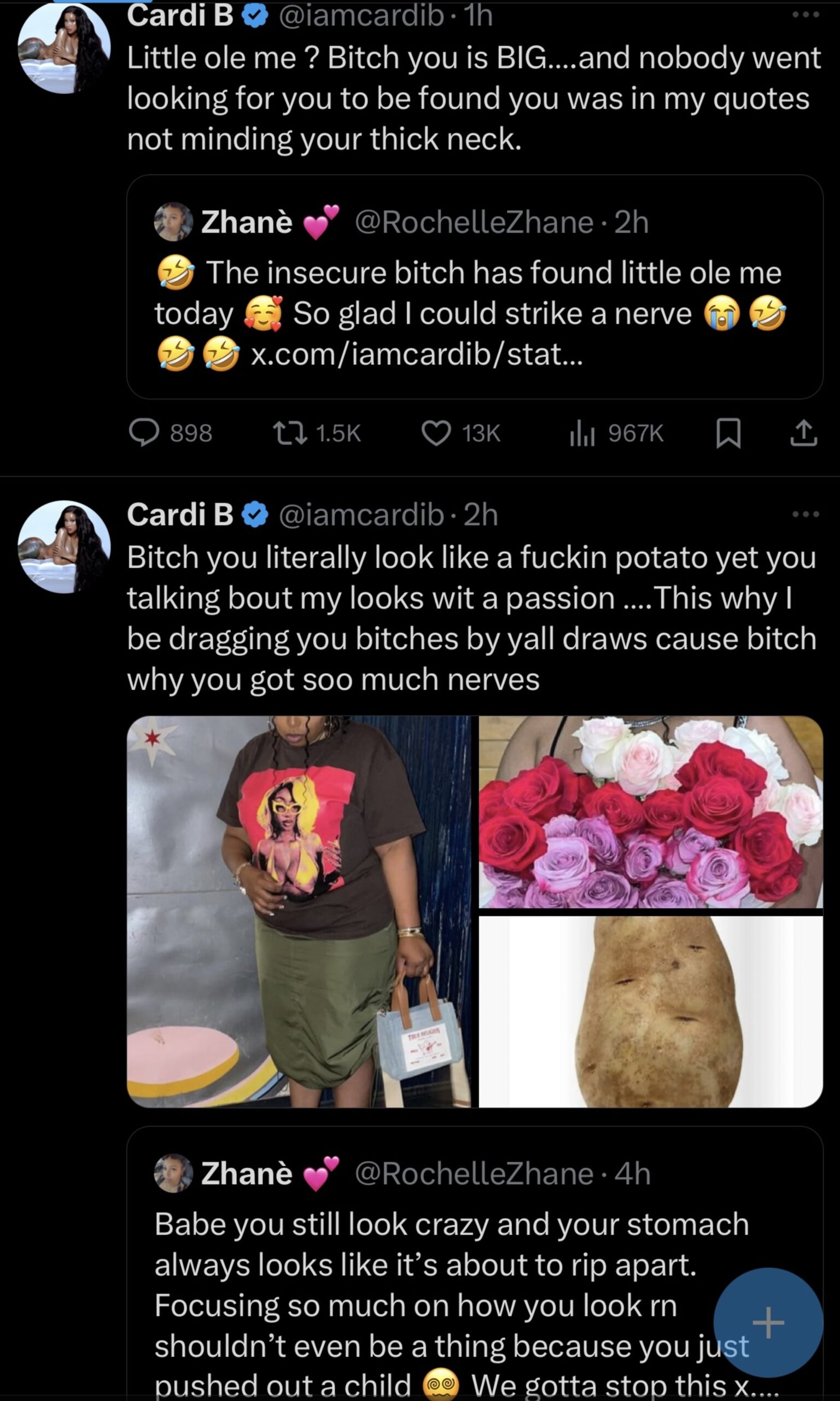 Cardi B tweets