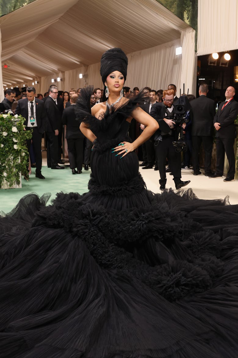 Cardi B attends The 2024 Met Gala Celebrating "Sleeping Beauties: Reawakening Fashion" at The Metrop...