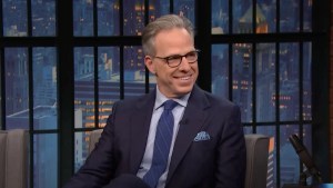 Jake Tapper on "Late Night With Seth Meyers" (NBC)