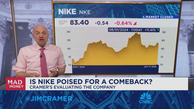 Jim Cramer on what Nike would need for a comeback