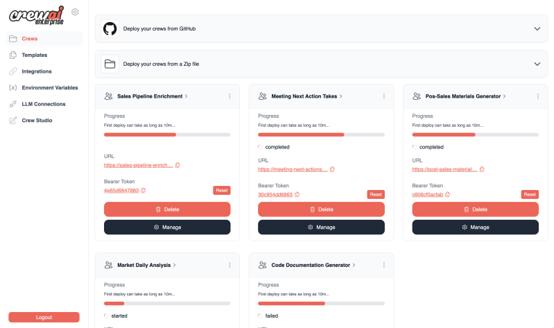 CrewAI now lets you build fleets of enterprise AI agents