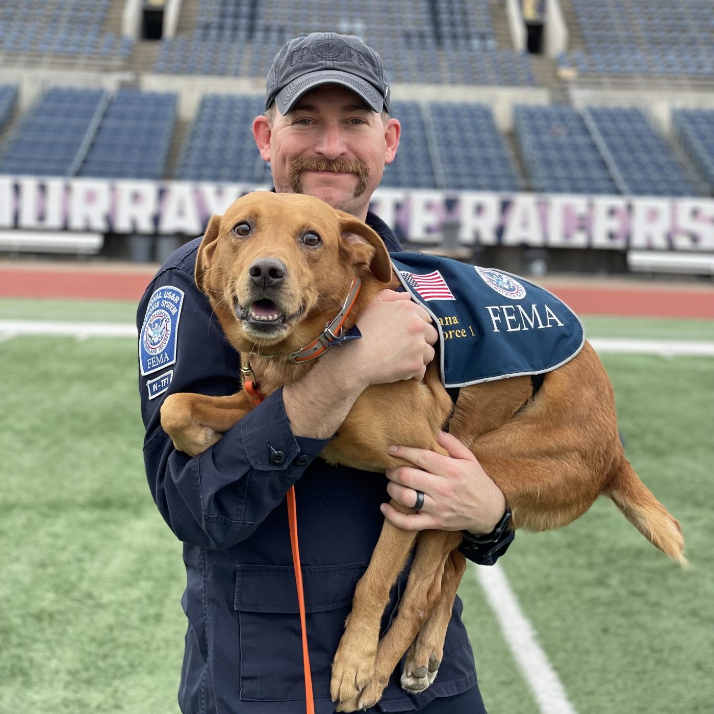 Crown Point canine, handler back from hurricane search and rescue