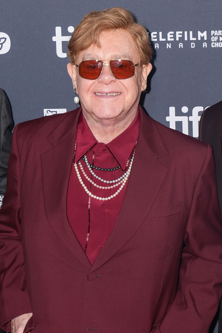 Elton John attends the premiere of "Elton John: Never Too Late' during the 2024 Toronto International Film Festival on Sept. 6, 2024.