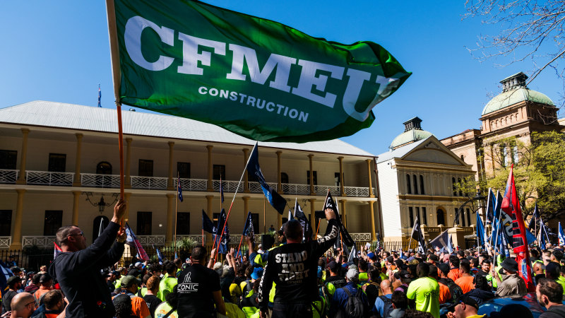 Fair work launches 42 probes into CFMEU coercion, corruption