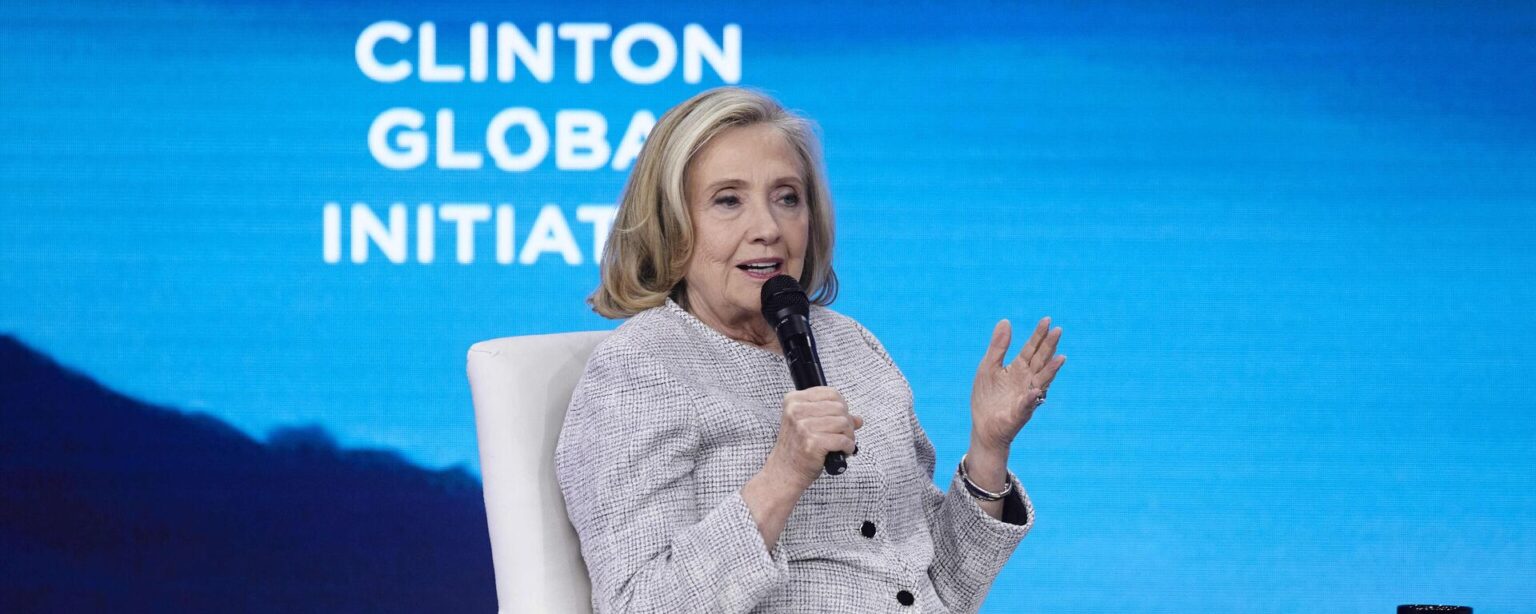 Former U.S. Secretary of State, Hillary Clinton, speaks during the Clinton Global Initiative, on Tuesday, Sept. 24, 2024, in New York. - Sputnik International, 1920, 06.10.2024