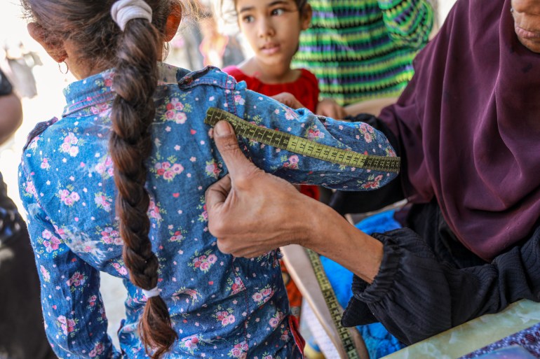 children's clothes worn out in gaza