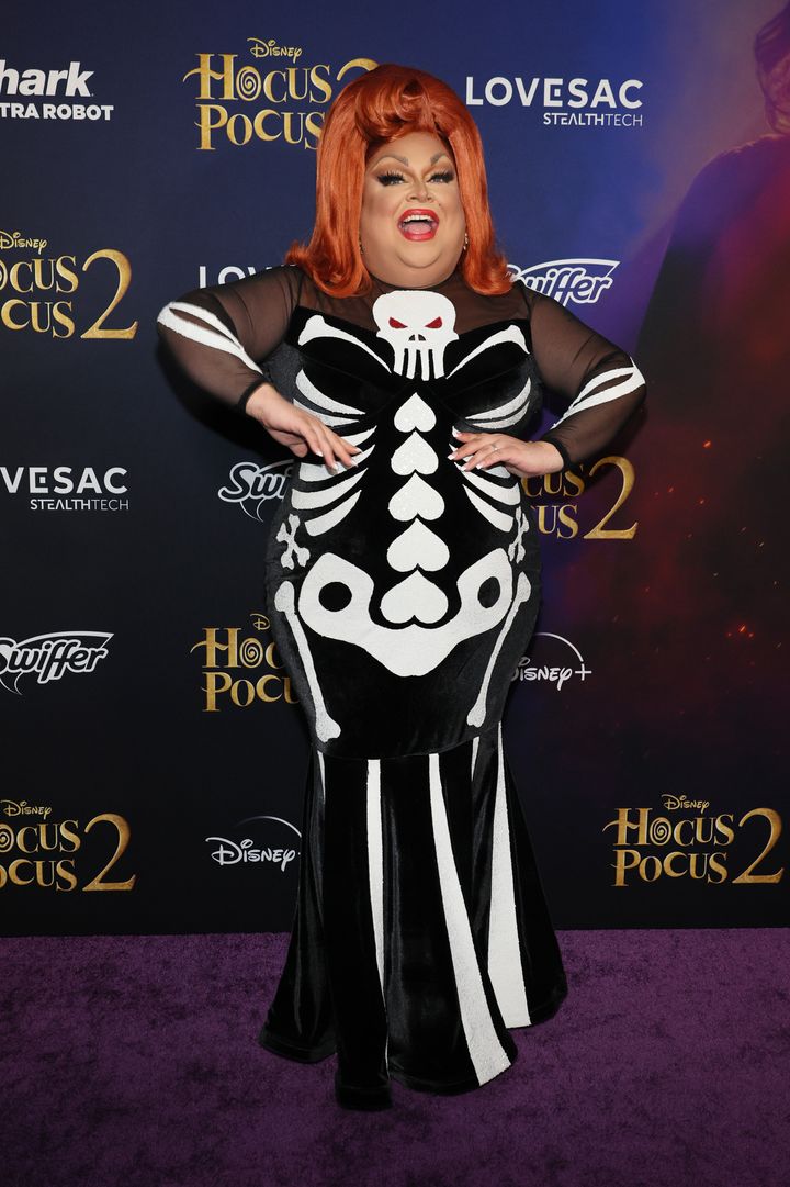 Ginger Minj at the premiere of "Hocus Pocus 2" in 2022.