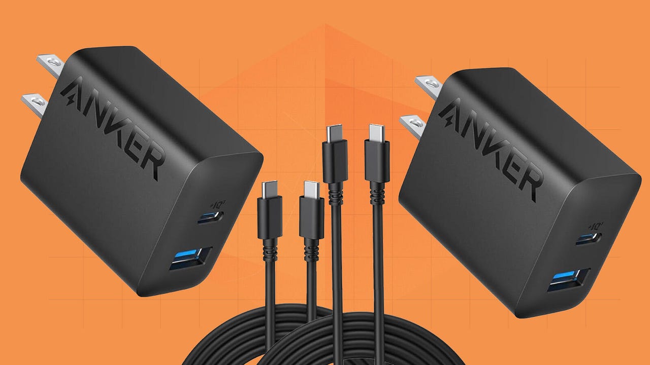 Anker 2-pack dual-port USB chargers and cable combo