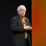 Internet Archive founder Brewster Kahle speaks onstage in 2022 in New York City. He said a cyberattack on the nonprofit, which advocates for universal access to all knowledge, affected more than 31 million of its users.