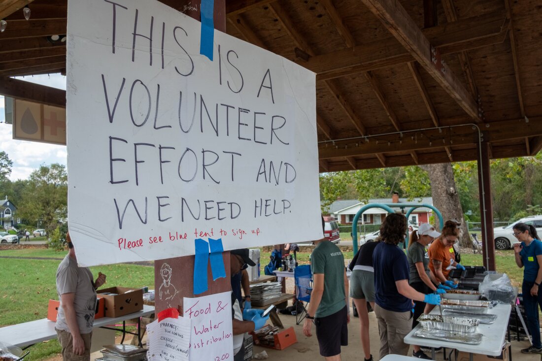 In Swannanoa, N.C., neighbors didn't wait for government assistance before jumping in to help each other through the aftermath of flooding and landslides that impacted residents. Some critics online point to the high number of grassroots efforts as proof that the government has abandoned Helene victims.